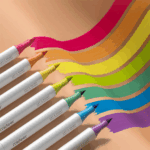 ⁦Mideer Dual Tip Markers - Pack of 48 MD4185ميدير أقلام تحديد ثنائية الطرف - عبوة من 48 قلمًا⁩ - الصورة ⁦4⁩