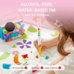 ⁦Mideer Dual Tip Washable Markers - 12 Pcs MD4308ميدير أقلام تحديد قابلة للغسل برأسين - 12 قطعة⁩ - الصورة ⁦4⁩