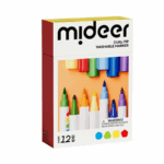 Mideer Dual Tip Washable Markers - 12 Pcs MD4308ميدير أقلام تحديد قابلة للغسل برأسين - 12 قطعة