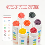 ⁦Mideer Dual Tip Washable Markers - 12 Pcs MD3386 ميدير أقلام تحديد قابلة للغسل برأسين - 12 قطعة⁩ - الصورة ⁦4⁩
