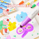⁦Mideer Dual Tip Washable Markers - 12 Pcs MD3386 ميدير أقلام تحديد قابلة للغسل برأسين - 12 قطعة⁩ - الصورة ⁦3⁩