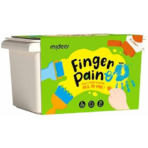 Mideer Finger Painting Paint Set Professional Paint Washable Kindergarten Graffiti Brush MD4219ميدير مجموعة ألوان الرسم بالأصابع، فرشاة احترافية قابلة للغسل لرسم الجرافيتي للأطفال