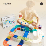 ⁦Mideer Grooved Magnetic Tiles - Racing Track MD6395 ميدير بلاط مغناطيسي مُخَدد - مضمار سباق⁩ - الصورة ⁦11⁩