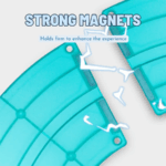 ⁦Mideer Grooved Magnetic Tiles - Racing Track MD6395 ميدير بلاط مغناطيسي مُخَدد - مضمار سباق⁩ - الصورة ⁦7⁩