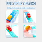 ⁦Mideer Grooved Magnetic Tiles - Racing Track MD6395 ميدير بلاط مغناطيسي مُخَدد - مضمار سباق⁩ - الصورة ⁦4⁩