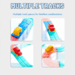 ⁦Mideer Grooved Magnetic Tiles - Racing Track MD6395 ميدير بلاط مغناطيسي مُخَدد - مضمار سباق⁩ - الصورة ⁦4⁩