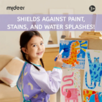 ⁦Mideer Kids' Waterproof Art Smock - Lime Green MD1542 ميدير بلوزة فنية مقاومة للماء للأطفال - أخضر ليموني⁩ - الصورة ⁦2⁩