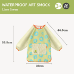 ⁦Mideer Kids' Waterproof Art Smock - Lime Green MD1542 ميدير بلوزة فنية مقاومة للماء للأطفال - أخضر ليموني⁩ - الصورة ⁦7⁩