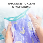 ⁦Mideer Kids' Waterproof Art Smock - Lime Green MD1542 ميدير بلوزة فنية مقاومة للماء للأطفال - أخضر ليموني⁩ - الصورة ⁦6⁩