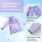 ⁦Mideer Kids' Waterproof Art Smock - Lime Green MD1542 ميدير بلوزة فنية مقاومة للماء للأطفال - أخضر ليموني⁩ - الصورة ⁦4⁩