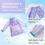 ⁦Mideer Kids' Waterproof Art Smock - Lime Green MD1542 ميدير بلوزة فنية مقاومة للماء للأطفال - أخضر ليموني⁩ - الصورة ⁦4⁩