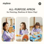 ⁦Mideer Kids' Waterproof Art Smock - Lime Green MD1542 ميدير بلوزة فنية مقاومة للماء للأطفال - أخضر ليموني⁩ - الصورة ⁦3⁩