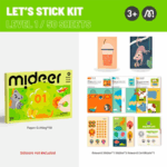 ⁦Mideer Let's Stick Art And Craft Kit - Level 1 MD3369ميدير مجموعة الفنون والحرف اليدوية "لنلتصق" - المستوى الاول⁩ - الصورة ⁦2⁩