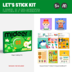 ⁦Mideer Let's Stick Art And Craft Kit - Level 3 MD3371ميدير مجموعة الفنون والحرف اليدوية "لنلتصق" - المستوى الثالث⁩ - الصورة ⁦2⁩