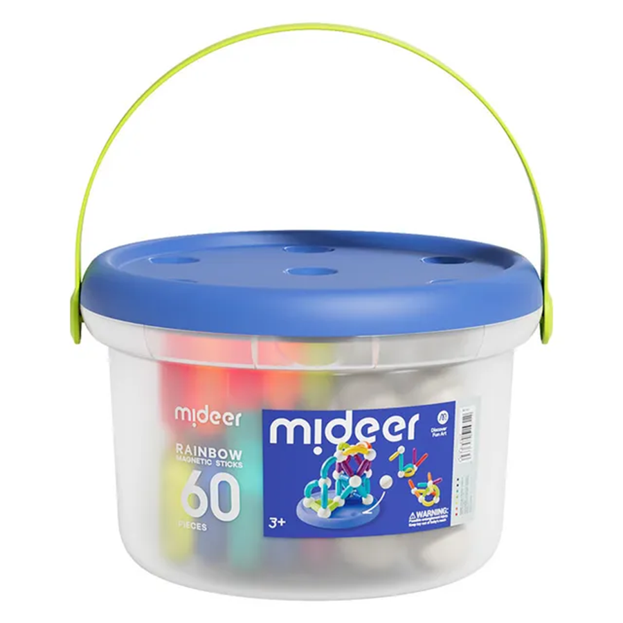 Mideer Magnetic Sticks - 60 Pcs ميدير أعواد مغناطيسية - 60 قطعة