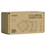 Mideer Magnetic Tiles - Cold Colors - 20pcs MD6397ميدير بلاط مغناطيسي - ألوان رائعة - ٢٠ قطعة