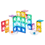 ⁦Mideer Magnetic Tiles Marble Run Edition - 100 pcs MD1166ميدير بلاط مغناطيسي إصدار ماربل ران - 100 قطعة⁩ - الصورة ⁦8⁩
