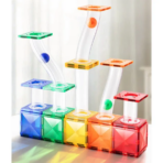 ⁦Mideer Magnetic Tiles Marble Run Edition - 100 pcs MD1166ميدير بلاط مغناطيسي إصدار ماربل ران - 100 قطعة⁩ - الصورة ⁦7⁩