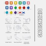 ⁦Mideer Magnetic Tiles Marble Run Edition - 100 pcs MD1166ميدير بلاط مغناطيسي إصدار ماربل ران - 100 قطعة⁩ - الصورة ⁦2⁩