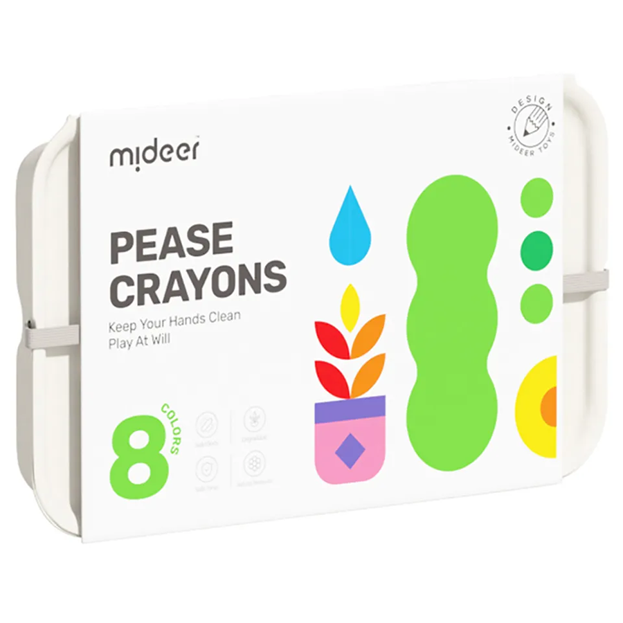 Mideer Pease Crayons - 8 Colors ميدير أقلام بيز - 8 ألوان