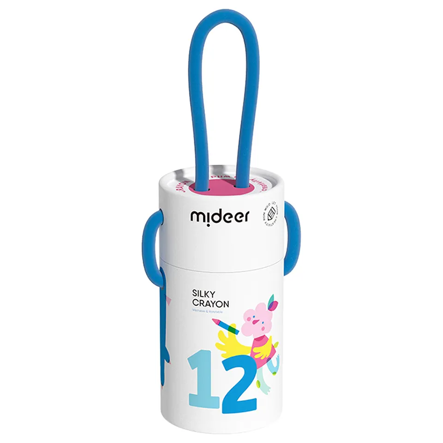 Mideer Rotary Washable Crayons - 12pcs MD4253 ميدير أقلام تلوين دوارة قابلة للغسل - 12 قطعة