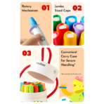⁦Mideer Rotary Washable Crayons - 24pcs MD4255 ميدير أقلام تلوين دوارة قابلة للغسل - ٢٤ قطعة⁩ - الصورة ⁦6⁩