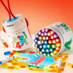 ⁦Mideer Rotary Washable Crayons - 24pcs MD4255 ميدير أقلام تلوين دوارة قابلة للغسل - ٢٤ قطعة⁩ - الصورة ⁦3⁩