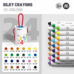 ⁦Mideer Rotary Washable Crayons - 24pcs MD4255 ميدير أقلام تلوين دوارة قابلة للغسل - ٢٤ قطعة⁩ - الصورة ⁦2⁩