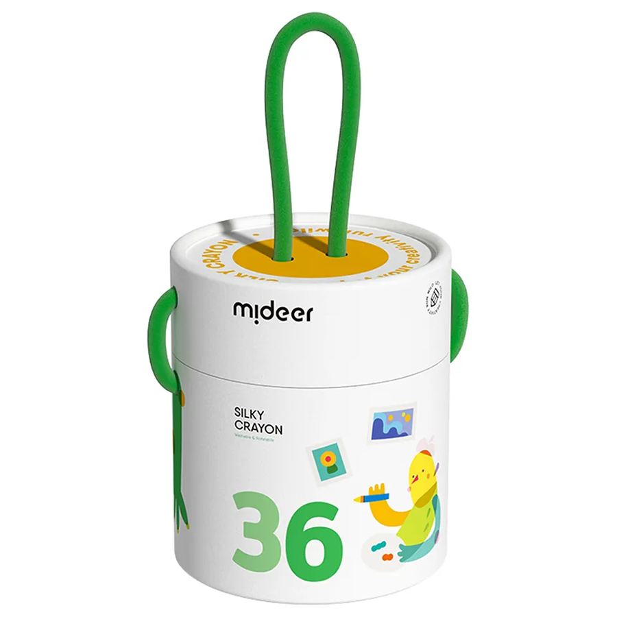 Mideer Rotary Washable Crayons - 36pcs MD4256 ميدير أقلام تلوين دوارة قابلة للغسل - 36 قطعة