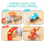 ⁦Mideer Train Track Building Blocks - Urban Adventure MD1566 ميدير بناء مسار قطار - مغامرة حضرية⁩ - الصورة ⁦6⁩