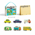 ⁦Mideer My First Artist Puzzle: Busy Cars MD1458 ميدير  لغزي الفني الأول: السيارات المزدحمة⁩ - الصورة ⁦2⁩