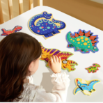 ⁦Mideer My First Artist Puzzle: Cute Dinosaurs MD1460 ميدير  لغزي الفني الأول: ديناصورات لطيفة⁩ - الصورة ⁦4⁩