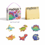 ⁦Mideer My First Artist Puzzle: Cute Dinosaurs MD1460 ميدير  لغزي الفني الأول: ديناصورات لطيفة⁩ - الصورة ⁦2⁩