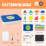 ⁦Mideer Magnetic Wooden Geometry Blocks - 250pcs MD6283 ميدير مكعبات هندسية خشبية مغناطيسية - ٢٥٠ قطعة⁩ - الصورة ⁦8⁩