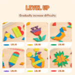 ⁦Mideer Magnetic Wooden Geometry Blocks - 250pcs MD6283 ميدير مكعبات هندسية خشبية مغناطيسية - ٢٥٠ قطعة⁩ - الصورة ⁦4⁩