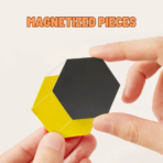⁦Mideer Magnetic Wooden Geometry Blocks - 250pcs MD6283 ميدير مكعبات هندسية خشبية مغناطيسية - ٢٥٠ قطعة⁩ - الصورة ⁦3⁩