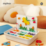 ⁦Mideer Magnetic Wooden Geometry Blocks - 250pcs MD6283 ميدير مكعبات هندسية خشبية مغناطيسية - ٢٥٠ قطعة⁩ - الصورة ⁦16⁩