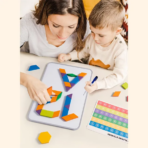 ⁦Mideer Magnetic Wooden Geometry Blocks - 250pcs MD6283 ميدير مكعبات هندسية خشبية مغناطيسية - ٢٥٠ قطعة⁩ - الصورة ⁦11⁩