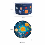 ⁦Mideer Round Puzzle Wandering Through The Space MD3082 ميدير لغز دائري يتجول في الفضاء⁩ - الصورة ⁦3⁩