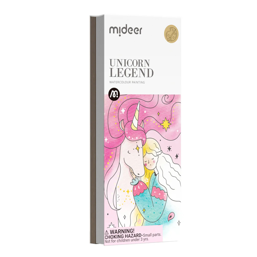 Mideer Watercolour Painting -UNICORN LEGEND لوحة ألوان مائية ميدير - أسطورة وحيد القرن
