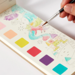 ⁦Mideer Watercolour Painting -UNICORN LEGEND MD4297 لوحة ألوان مائية ميدير - أسطورة وحيد القرن⁩ - الصورة ⁦7⁩