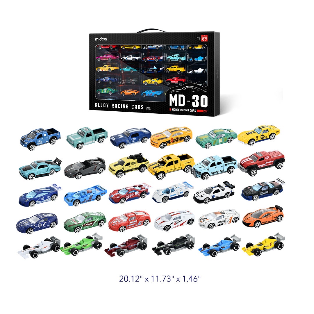 Mideer Alloy Racing Cars Claasic Edition, 1 Vehicles MD1307- سيارة واحدة فقط