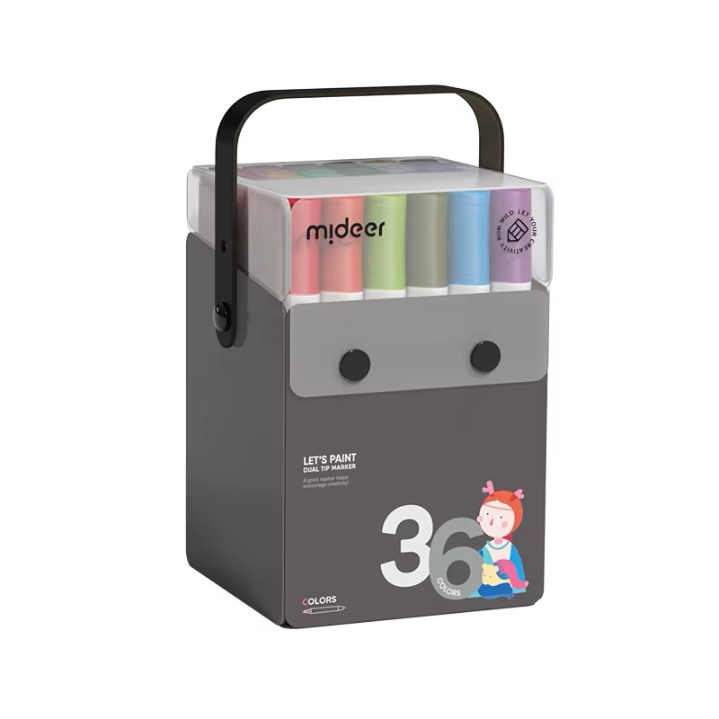 Mideer Washable Markers - 36 Colours MD1301ميدير أقلام تحديد قابلة للغسل - 36 لونًا