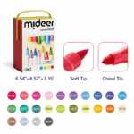 ⁦Mideer Portable Gouache Paint Bucket Set - 24 Colors MD4309 ميدير قلم تحديد مزدوج الطرف قابل للغسل - ٢٤ لونًا⁩ - الصورة ⁦2⁩
