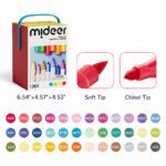⁦Mideer Dual-Tip Washable Marker-36 Colors MD4310 ميدير قلم تحديد مزدوج الطرف قابل للغسل - 36 لونًا⁩ - الصورة ⁦7⁩