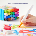 ⁦Mideer Dual-Tip Washable Marker-36 Colors MD4310 ميدير قلم تحديد مزدوج الطرف قابل للغسل - 36 لونًا⁩ - الصورة ⁦4⁩