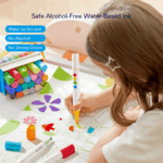 ⁦Mideer Portable Gouache Paint Bucket Set - 24 Colors MD4309 ميدير قلم تحديد مزدوج الطرف قابل للغسل - ٢٤ لونًا⁩ - الصورة ⁦6⁩