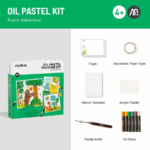 ⁦Mideer Oil Pastel Texture Kit - Springtime Blossoms MD1283ميدير مجموعة ألوان الباستيل الزيتية - أزهار الربيع⁩ - الصورة ⁦8⁩
