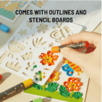 ⁦Mideer Oil Pastel Texture Kit - Springtime Blossoms MD1283ميدير مجموعة ألوان الباستيل الزيتية - أزهار الربيع⁩ - الصورة ⁦4⁩