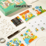 ⁦Mideer Oil Pastel Texture Kit - Springtime Blossoms MD1283ميدير مجموعة ألوان الباستيل الزيتية - أزهار الربيع⁩ - الصورة ⁦3⁩